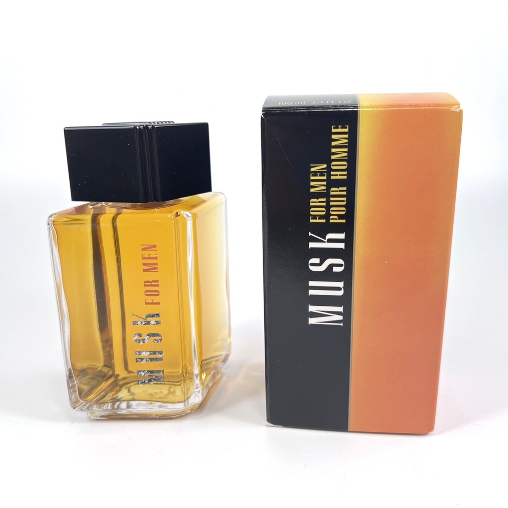 Avon Musk For Men Pour Homme 3.4oz Cologne Vintage with Box